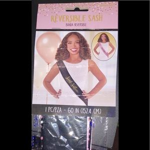 Reversible Sweet Sixteen Birthday Sash